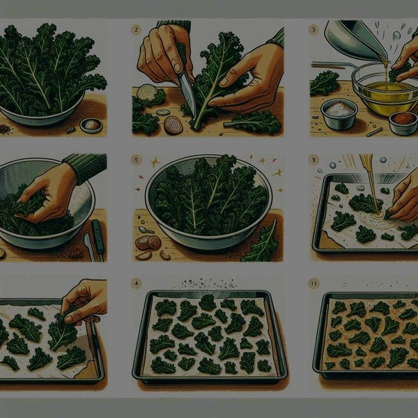 Comment préparer des chips de kale croustillantes et faibles en calories?