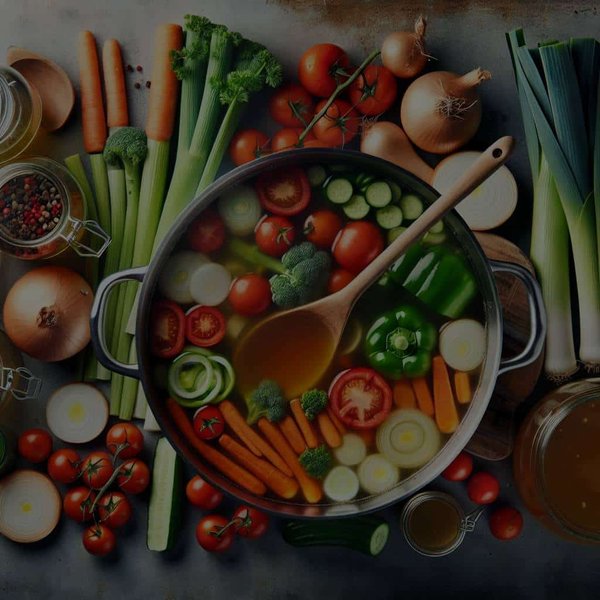 Quelle est la recette pour un bouillon de légumes maison concentré en saveurs ?